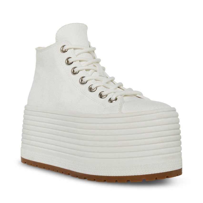 White Steve Madden Giant Women's Platform Shoes | PH 7693BSO